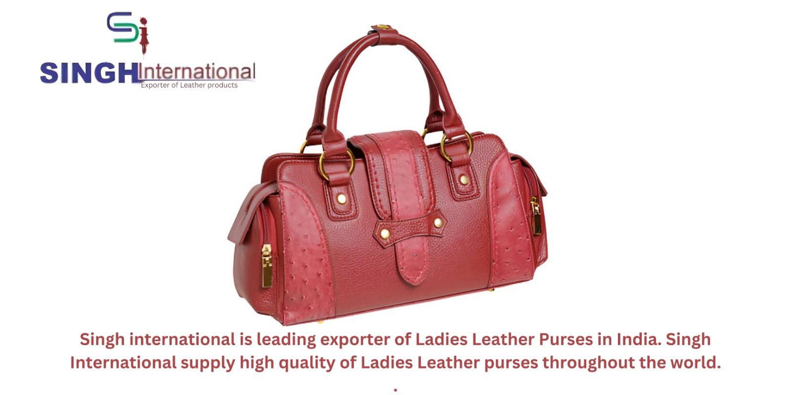 Ladies lather purses exporter in india