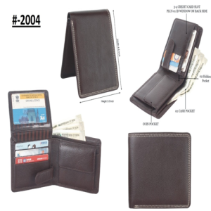 Men’s Leather Wallet – Design 629 BRN (RFID)