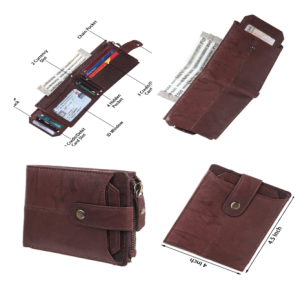 Men’s Leather Wallet – Design A-720 BRN (RFID)