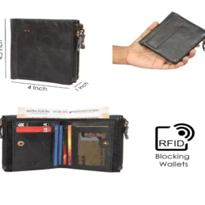 Men’s Leather Wallet – Design C-753 BLK (RFID)