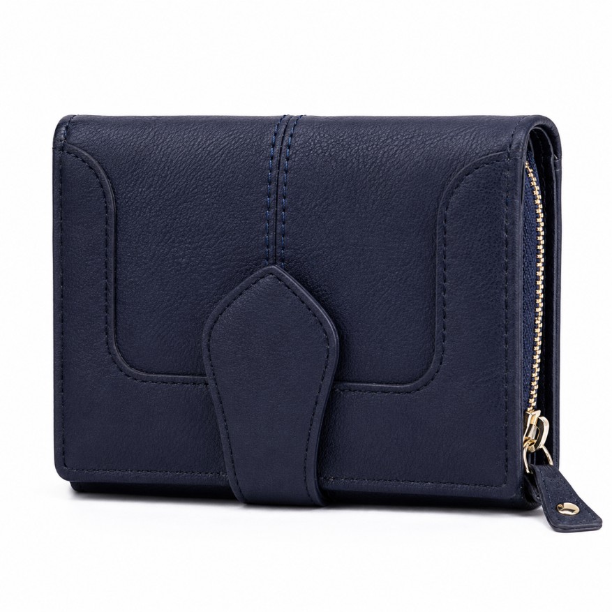 Leather Ladies Wallets – Design W1-Blue
