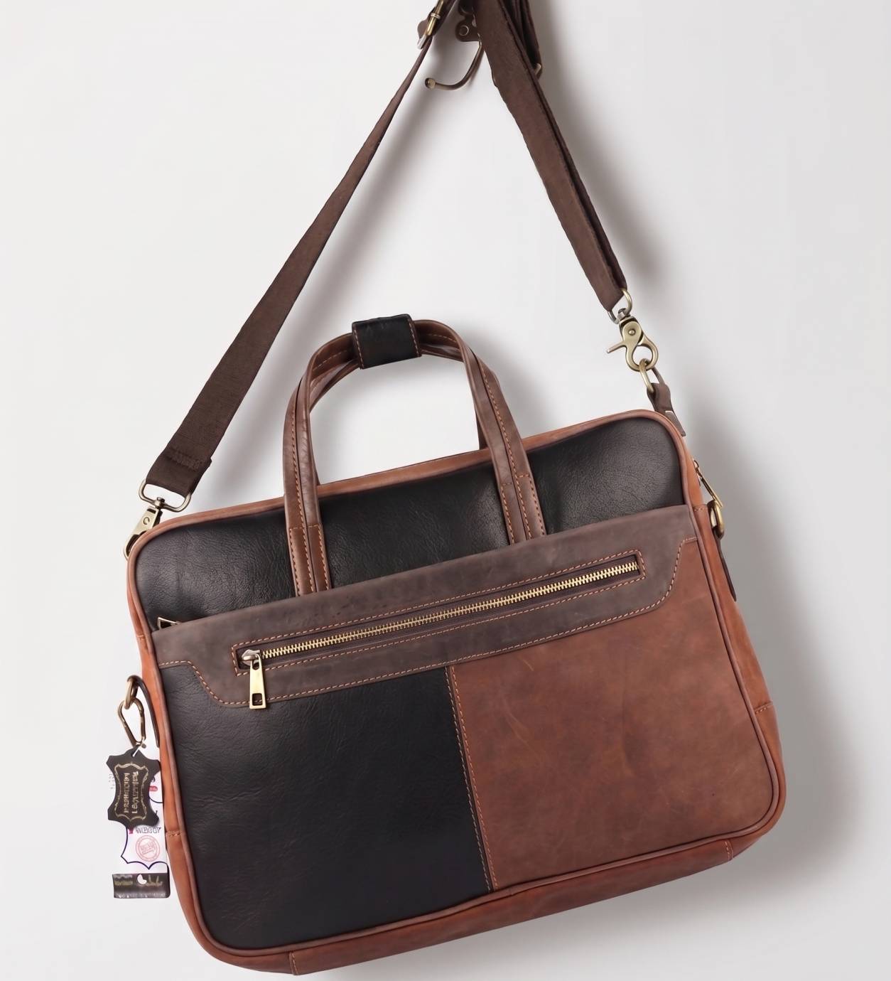Leather Laptop Bag – Design SI-101 - Image 3