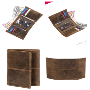 Men’s Leather Wallet – Design HA13 BRN (RFID)