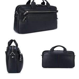 Leather Laptop Bag – Design NL-105 (Blue)
