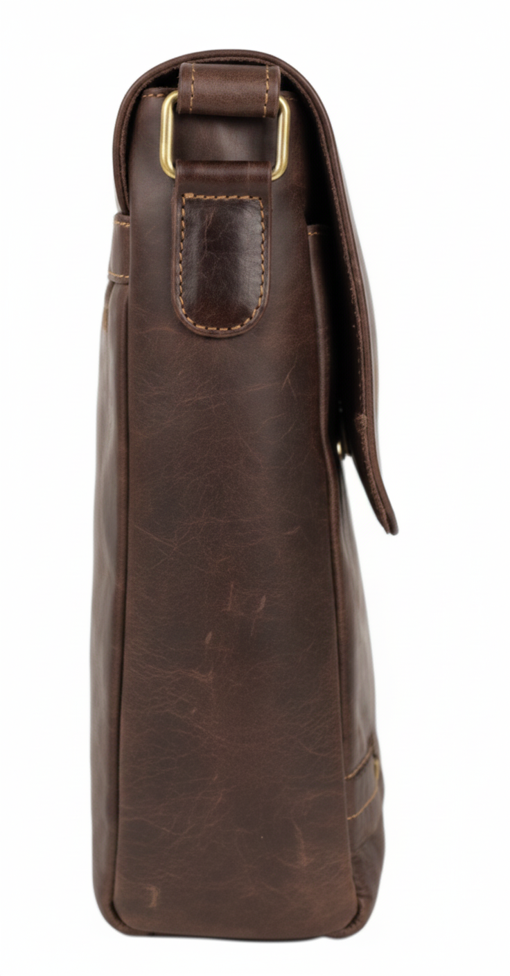Leather Bag – Design Sling Bag 1915 (Brown) - Image 3