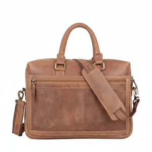 Leather Laptop Bag – Design NL-101 (Brown)