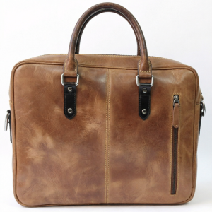 Leather Laptop Bag – Design CL-108 (Tan)