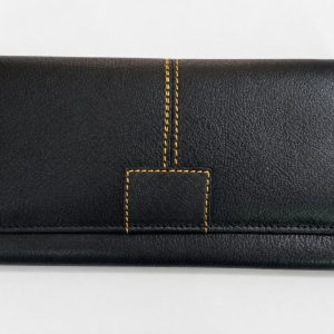 Leather Ladies Wallets – Design W3-Black