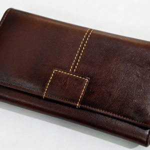 Leather Ladies Wallets – Design W3-Brown