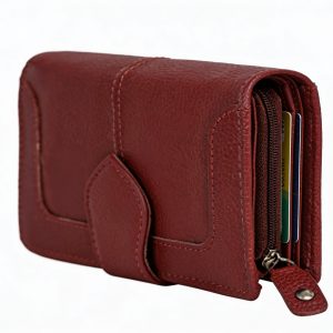 Leather Ladies Wallets – Design W1-Red