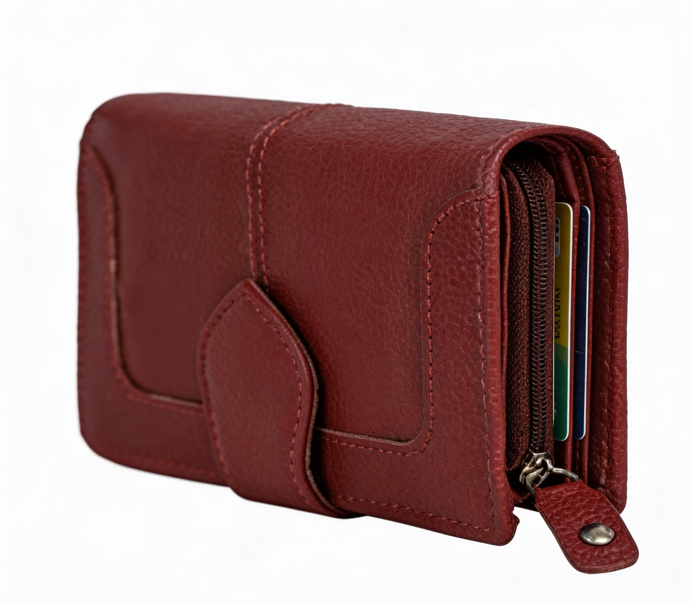 Leather Ladies Wallets – Design W1-Red